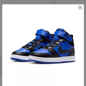 Nike Kids' Black and Blue Sneakers